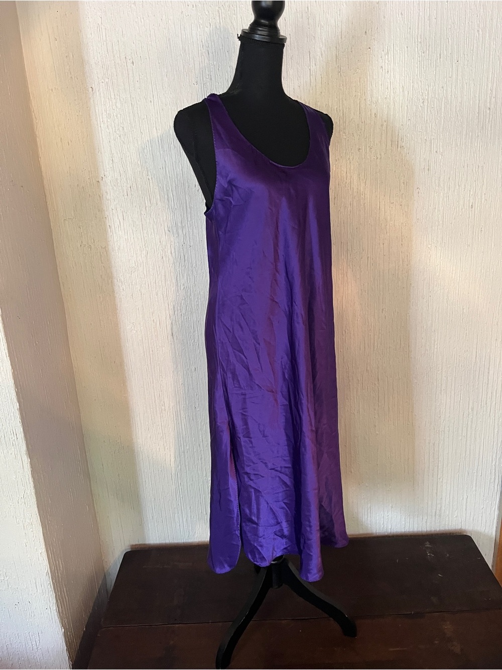 AYR Violet Satin Slip Dress